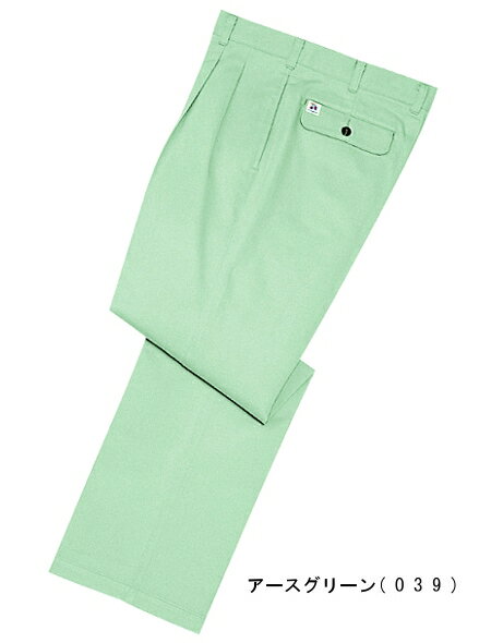 ※沖縄・離島・一部地域への配送は、9,800円(税込)以上で送料無料となります。機能説明 綿+ポリエステルの心地よい融合。 ポリエステルのイージーケア性と綿の着心地よさを併せもつワーカー定番アイテム。 さらに三層構造糸「ST- トレア」使用で耐久性にも優れた効果を発揮します。 スペック メーカー 自重堂（JICHODO） 品番/シリーズ 181/170シリーズ シーズン 秋冬物（オールシーズン） ※このシリーズの春夏用商品はコチラ 商品名 ツータックパンツ 素材 STトレアチノクロス(ワッシャー加工) (綿60%・ポリエステル40%) カラー アースグリーン(039) サイズ ウエスト70cm、73cm、76cm、79cm、82cm、85cm、88cm 股下は各サイズ共通82cm ウエスト91cm、96cm、101cm、106cm 股下は各サイズ共通79cm ※W91以降は割り高になります。 　>> W70〜W88は　コチラ 　>> W91〜W106は　コチラ 加工 ※ご要望の加工は下のバナーをクリックしてお求めくださいませ。 サイズ、色等についてのご注意 製品加工の為に、仕上がりのサイズや色等に多少のバラつきがございます。 予めご了承下さいませ。 ※同じメーカー商品の色名・色番が同じでも、別シリーズの場合、色合いが異なりますので、ご注意くださいませ。 上下で色をそろえる場合、同じシリーズの商品をお買い求め下さいませ。 尚、綿製品の場合は同じシリーズでも若干バラツキがございます事、予めご了承くださいませ。 コーディネート商品（※下記画像をクリックすると各商品にジャンプします） 170　ブルゾン 171　パンツ 172　カーゴパンツ 181　ツータックパンツ 182　ツータックカーゴパンツ