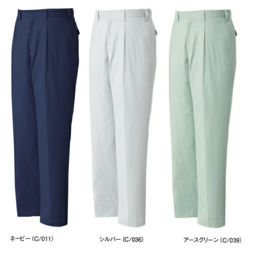 Rakuten - 春夏用作業服 作業着 ストレッチワンタックパンツ 86101（91〜106cm） 86100シリーズ 自重堂（JICHODO） お取寄せ