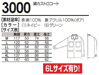 【マラソン期間P2倍】秋冬用作業服 作業着 綿...の紹介画像2