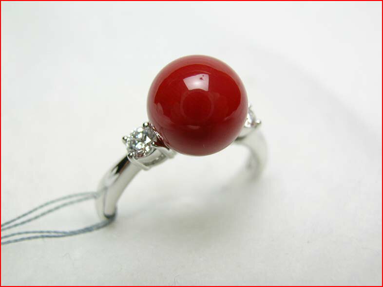 PT900サンゴリング血赤珊瑚10...