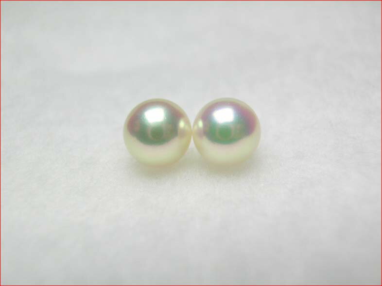 ピンク アコヤパール きれいなそろった7．4ミリペアルース【saletolai0116】