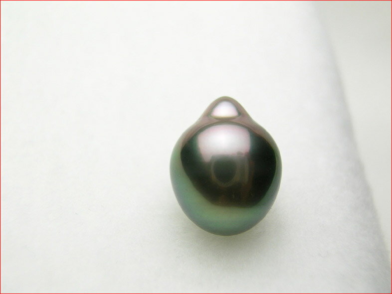 タヒチパールルース ドロップシェイプ 12.0x14.9ミリ 黒真珠 0619PUP10JU