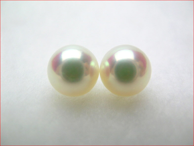 ピンク アコヤパール マキのしっかりした きれいにそろった7.9ミリペア 0619PUP10JU