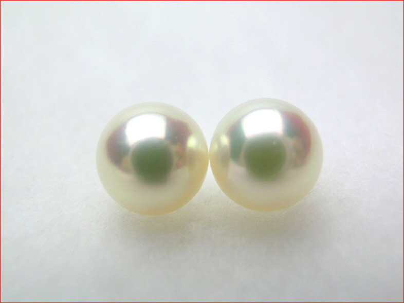 ピンクあこや真珠 マキのしっかりした きれいにそろった7.8ミリペア 超得0310