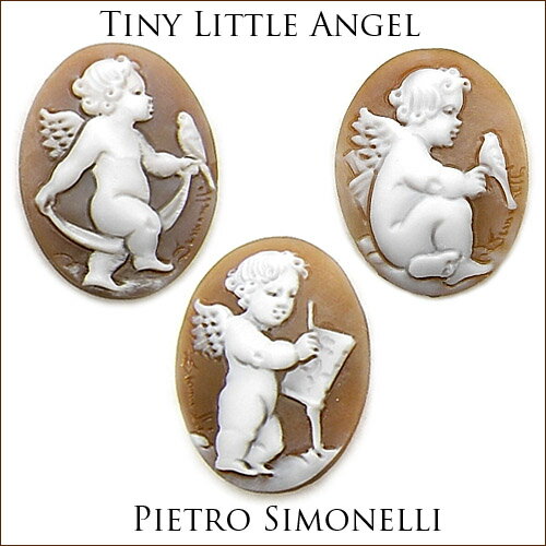 ピエトロ シモネッリ(Pietro Simonelli) シェルカメオルース タイニーリトルエンジェル!【saletolai0116】