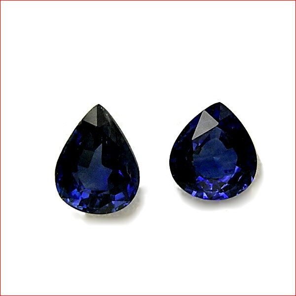 1.034ct 0.903ct サファイアペアルース 10P09Dec09