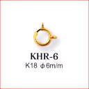 K18YG　引き輪金具