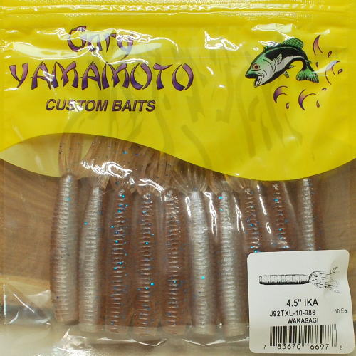 ゲーリーヤマモトライトイカ4 5inc986ワカサギ ブラックバスワームオフセットノーシンカージグヘッドスプリットキャロライトテキサストレーラーカバー打ちストラクチャーオーバ 即戦力釣り情報