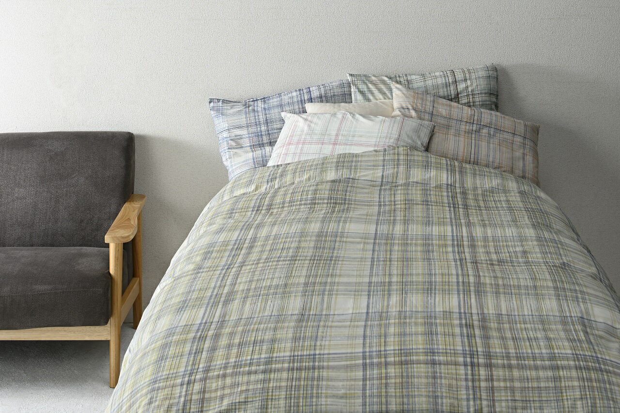 Vista[ビスタ]　かわいいチェック柄がお部屋を彩る/掛けカバー/ピローケース/綿100％(3)