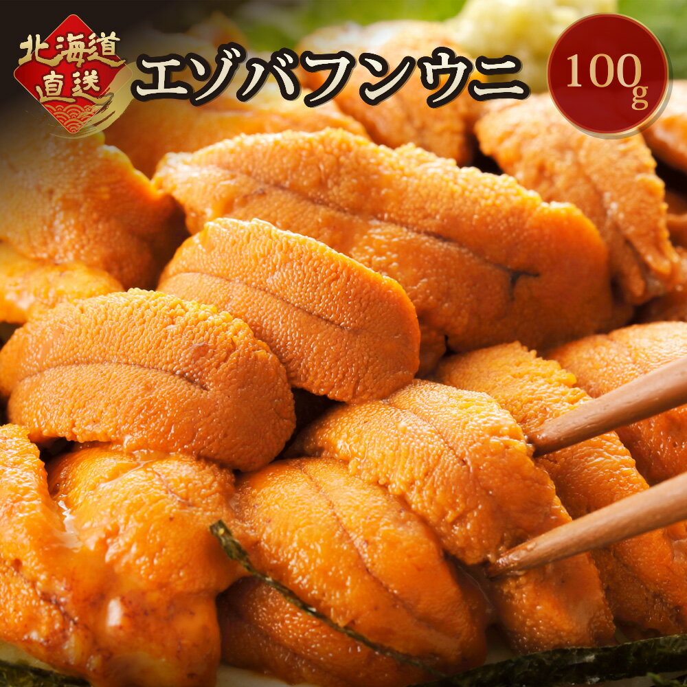 ＼赤字大特価！45％OFF！／【 北海道 塩水 エゾバフンウニ 100g 】海鮮 国産 おつまみプレゼント 内祝い ギフト メッセージカード付き ミニ お取り寄せグルメ 人気 お礼 祝い 海産物 海鮮丼 晩酌 うに丼 無添加 ミョウバン不使用 冷蔵 産地直送 生食可