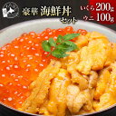 ＼赤字大特価！／【 豪華 海鮮丼 セット 】プレゼント 内祝い ギフト メッセージカード お取り寄せ グルメうに いくら 醤油漬け 北海道 お礼 祝い 国産 海産物 海鮮丼 晩酌 うに丼 ミョウバン いくら丼 無添加 冷凍 詰め合わせ 2個セット 送料無料