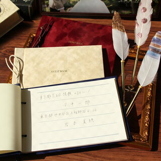 【メール便送料無料】芳名帳ゲストブック別珍タイプレッドベージュネイビーアイボリースカイブルーS-76結婚式の受付【記名帳披露宴展示会展覧会個展取り外し】ウェディングウエディングブライダル小物ペーパーアイテム発表会エレガント