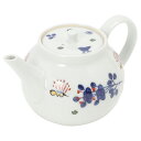 色絵花鳥紋 ポット 250ml【小ぶりで一人用に◎ 和食器 陶器 和風 使いやすい おしゃれ 縁起 絵付け シンプル 結婚祝い ギフト 贈り物】