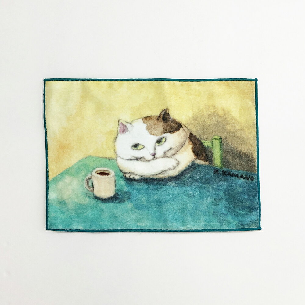 ねこの暮らし タオルハンカチ　by カマノレイコ 思う