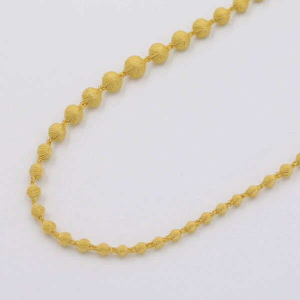 000（トリプル オゥ）スフィアプラスネックレス80トパーズイエロー【誕生石シリーズ　日本製 シルク 刺..