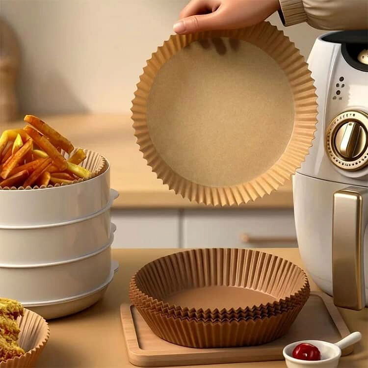 エアフライヤー用紙 100枚 使い捨て紙 16cm 20cm 耐高温 エアフライヤー クッキン...
