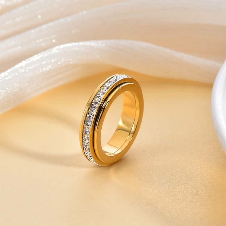 ストレス解消リング ストレス解消リング カップル 3点セット フィジェットリング ...