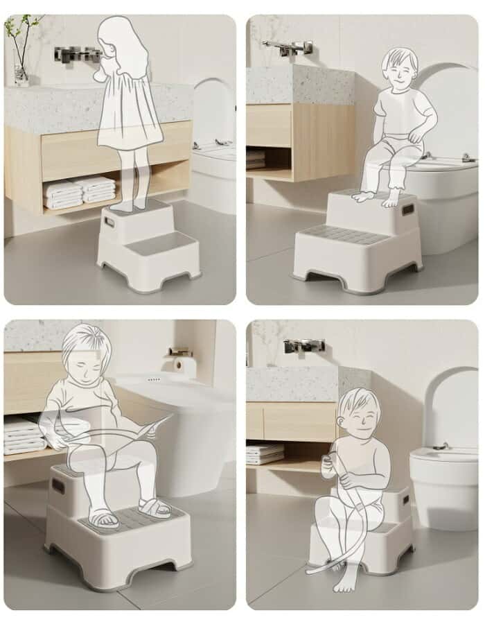 トイレ踏み台 子供トイレトレーニング トイレステップ 補助踏み台 補助便座 踏ん張...
