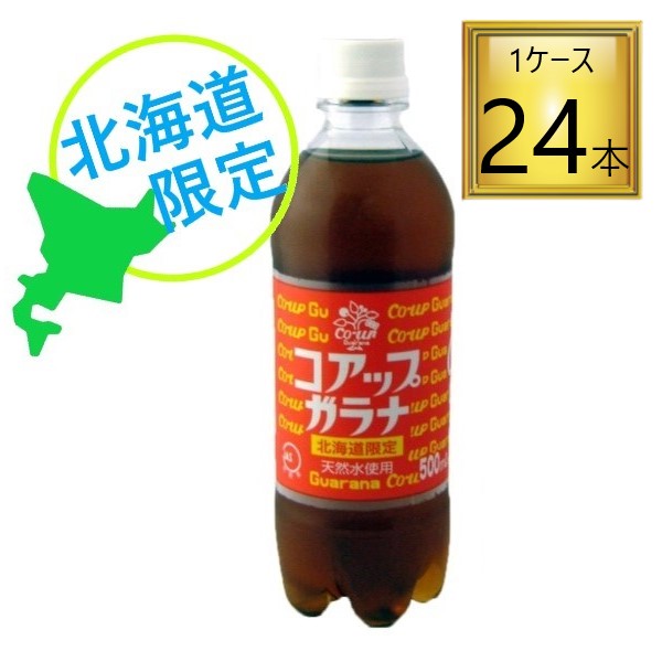 1)名称：飲料水　　 2)原材料名:果糖ぶどう糖液糖、ガラナエキス、カラメル色素、酸味料、香科 3)内容量：500ml　　 4)賞味期限：開封後お早めにお召し上がりください　　 5)保存方法：直射日光を避け、 最低でも30度以下で保存してください　　天然素材が創り出すその美味しさは後味があっさりしていると大人気！