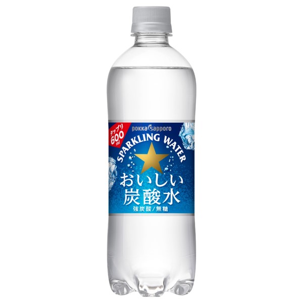 ◎サッポロ おいしい炭酸水 PET 600ml×24本セット【1ケース】