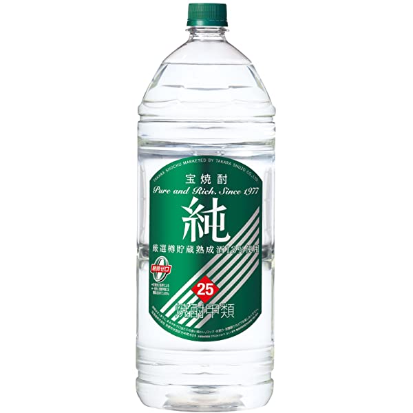 【在庫一掃セール】宝 25 甲類焼酎 純 4L