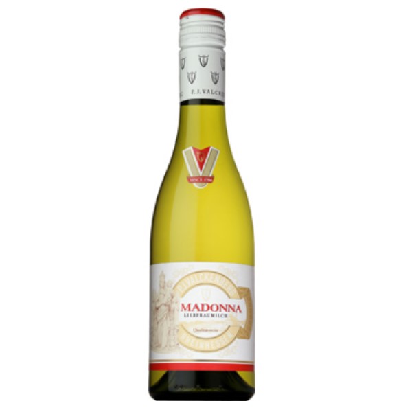 タイプ・・・ほのかな甘口 白ワイン 生産国・・・ドイツ ラインヘッセン ぶどう品種・・・ミュラートゥルガウ、リースリング アルコール度数・・・9％ 容量・・・375mlP.J.VALCKENBERG LIEBFURAUMILCH MADONNA ドイツでも由緒ある歴史を持つファルケンベルク社によるフルーティな味わいの「マドンナ」。「聖母の乳」の名を持つ、ドイツを代表するワインのひとつです。新鮮な果物の酸味、軽やかな甘さ。みずみずしく爽やかな味わいのワインです。和食との相性はもちろんのこと、スパイシーなエスニック料理や中華とも抜群の相性を誇ります。絶妙な酸味と甘味のバランスが、料理の味を一層際立てます。
