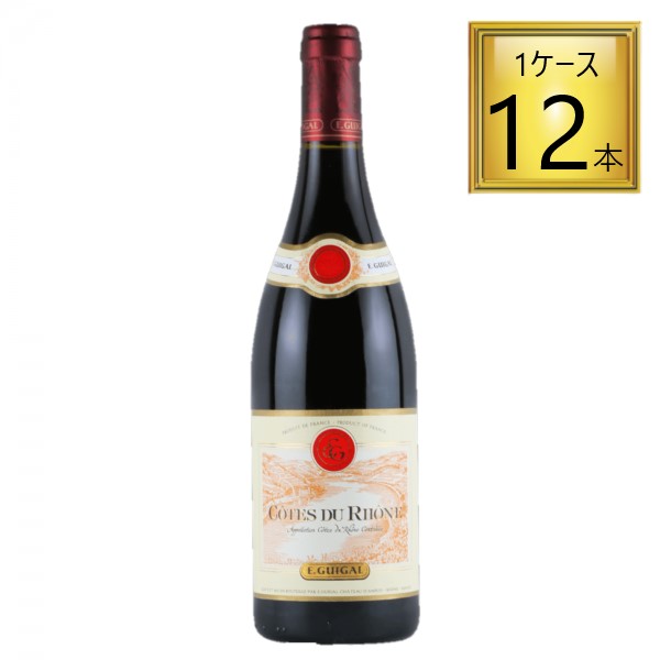 生産者：E.GUIGAL　ギガル 生産地：フランスローヌ北ローヌ タイプ：赤ワイン おすすめ料理：ブリの照焼き、うなぎの蒲焼き、ハンバーグ、すき焼き シーン：デイリーワイン COTES DU RHONE ROUGE 妥協なきワイン造りを継承する、ローヌワインの帝王。コート・ロティを思わせる滑らかな質感と複雑味を堪能できる赤ワイン。コート・ロティに君臨する北部ローヌの名手、ギガル。こちらは、彼らのワインをお手頃価格で愉しめる1本です。この価格とは思えない深いアロマと味わいには、飲むたびに驚かされます。合わせるお料理も和食から洋食まで幅が広く、日常の食卓をより華やかに演出してくれます。 --------------------------------- 画像と異なる場合がございます。 当店では、現行ヴィンテージの販売となります。 ご指定のヴィンテージがある際は事前にご連絡ください。 不良品以外でのご返品はお承りできません。ご了承ください。