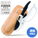 【送料無料】ラチェット式剪定バサミ 専用ケース付き園芸 ガーデニング 枝切り 剪定鋏 ラチェット式 ホルスター付き 枝きりはさみ 小枝きり