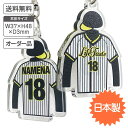 野球 ユニホームキーホルダー 【名前&背番号入り】 10個セット 【 オーダー品 / オリジナル印刷 / 両面印刷 】【送料無料】チーム オーダーメイド オリジ...