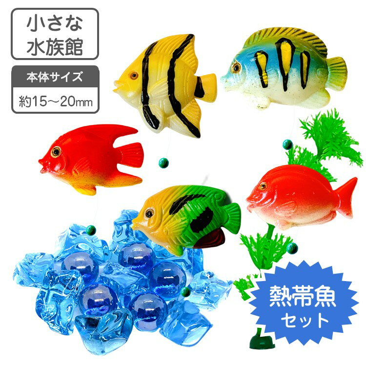 小さな水族館 水槽用装飾マスコット 熱帯魚 【送料無料】 水槽 花瓶 飾り