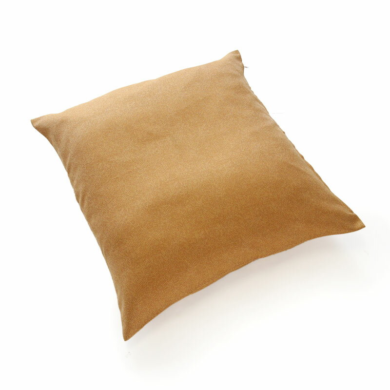 鮫小紋　からし　座布団カバー（銘仙判）