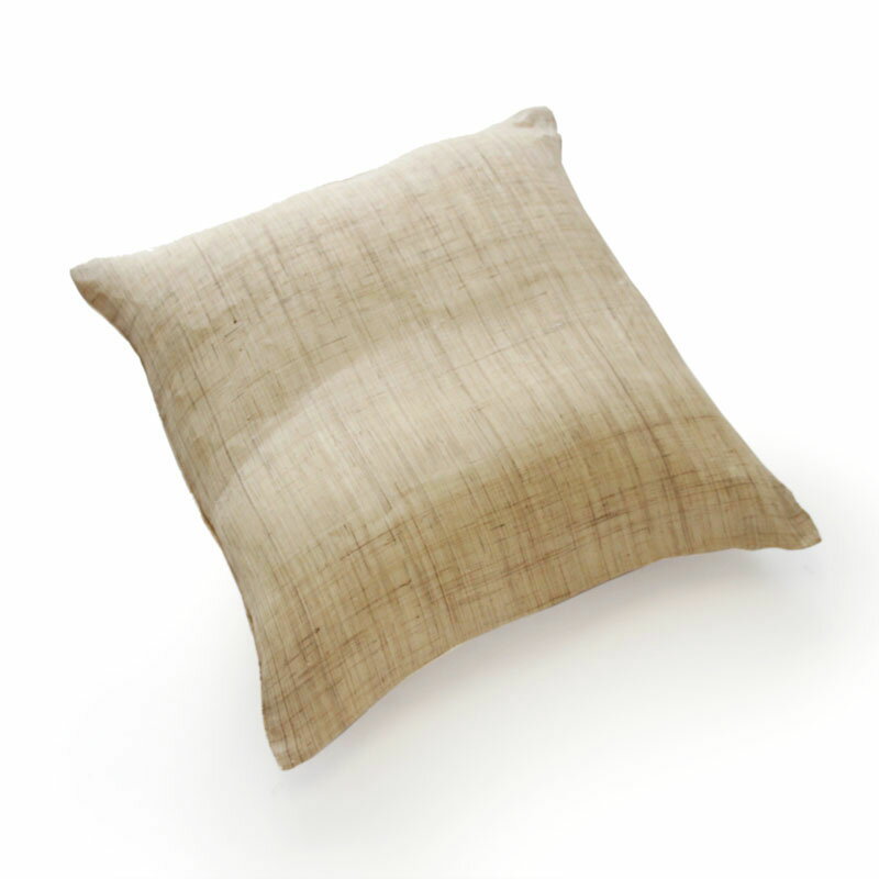 本麻生地 生成り 座布団カバー（銘仙判）