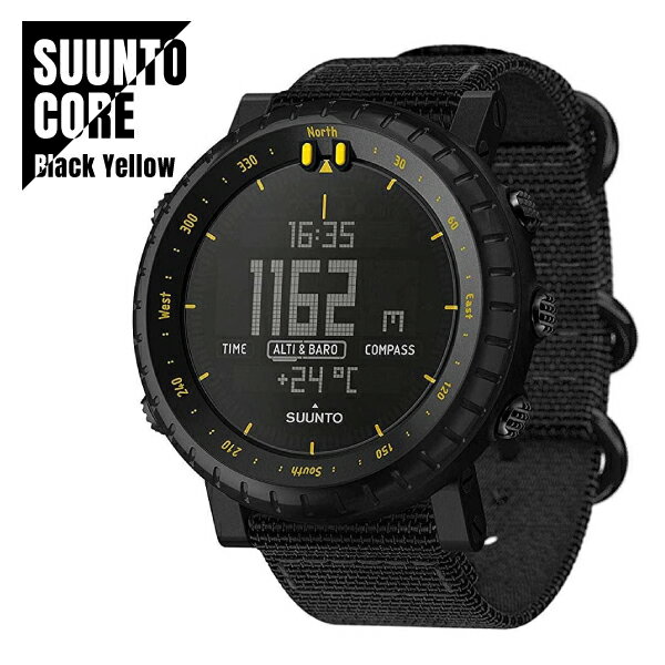 スント 腕時計（メンズ） 【即納】 SUUNTO CORE スント コア Black Yellow TX ブラックイエロー アウトドアウォッチ 腕時計 SS050276000 国内正規品