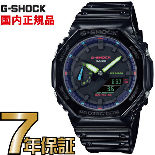 G-SHOCK Gショック アナログ GA-2100RGB-1AJF カーボンコアガード構造 CASIO 腕時計  メンズ