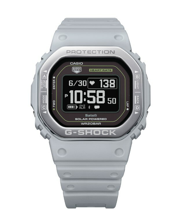 G-SHOCK Gショック G-SQUAD ジースクワッド Bluetooth搭載 USB充電対応 ソーラー メタルベゼル スマートフォンリンク DW-H5600MB-8A9JR CASIO 腕時計 グレー 灰色 WEB限定 【国内正規品】 メンズ