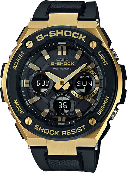 【楽天市場】G-SHOCK Gショック GST-W100G-1AJF アナログ 電波 ソーラー G-STEEL Gスチール カシオ：一心堂時計店