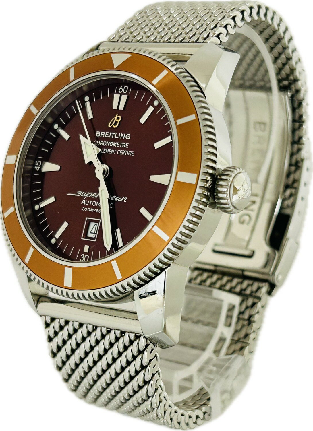 Rakuten - 【中古】Breitling ブライトリング スーパーオーシャン ヘリテージ 46 A17320 メンズ 腕時計 自動巻き A5877
