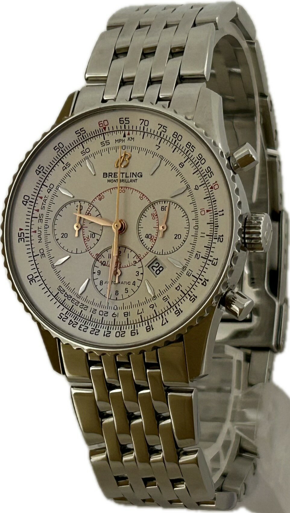 Rakuten - 【中古】Breitling ブライトリング ナビタイマー モンブリラン A41370 メンズ 腕時計 自動巻き A6203