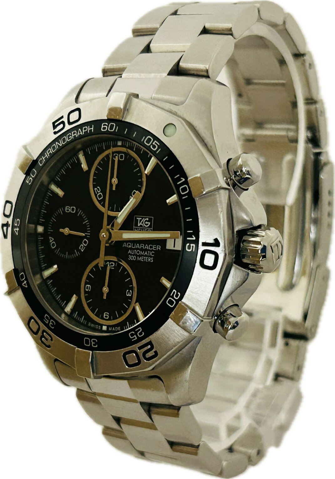 【中古】Tag Heuer タグホイヤー アクアレーサー 300M CAF2110.BA0809 メ ...