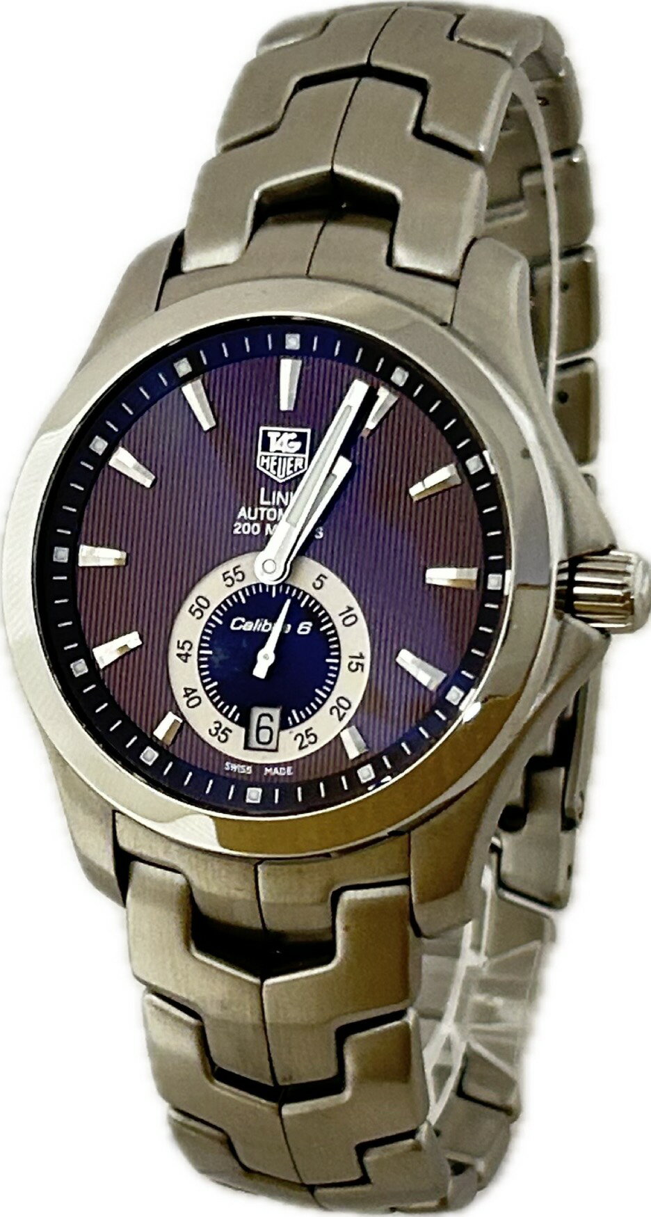 【中古】Tag Heuer タグホイヤー リンク キャリバー 6 WJF211C.BA0570 メン ...