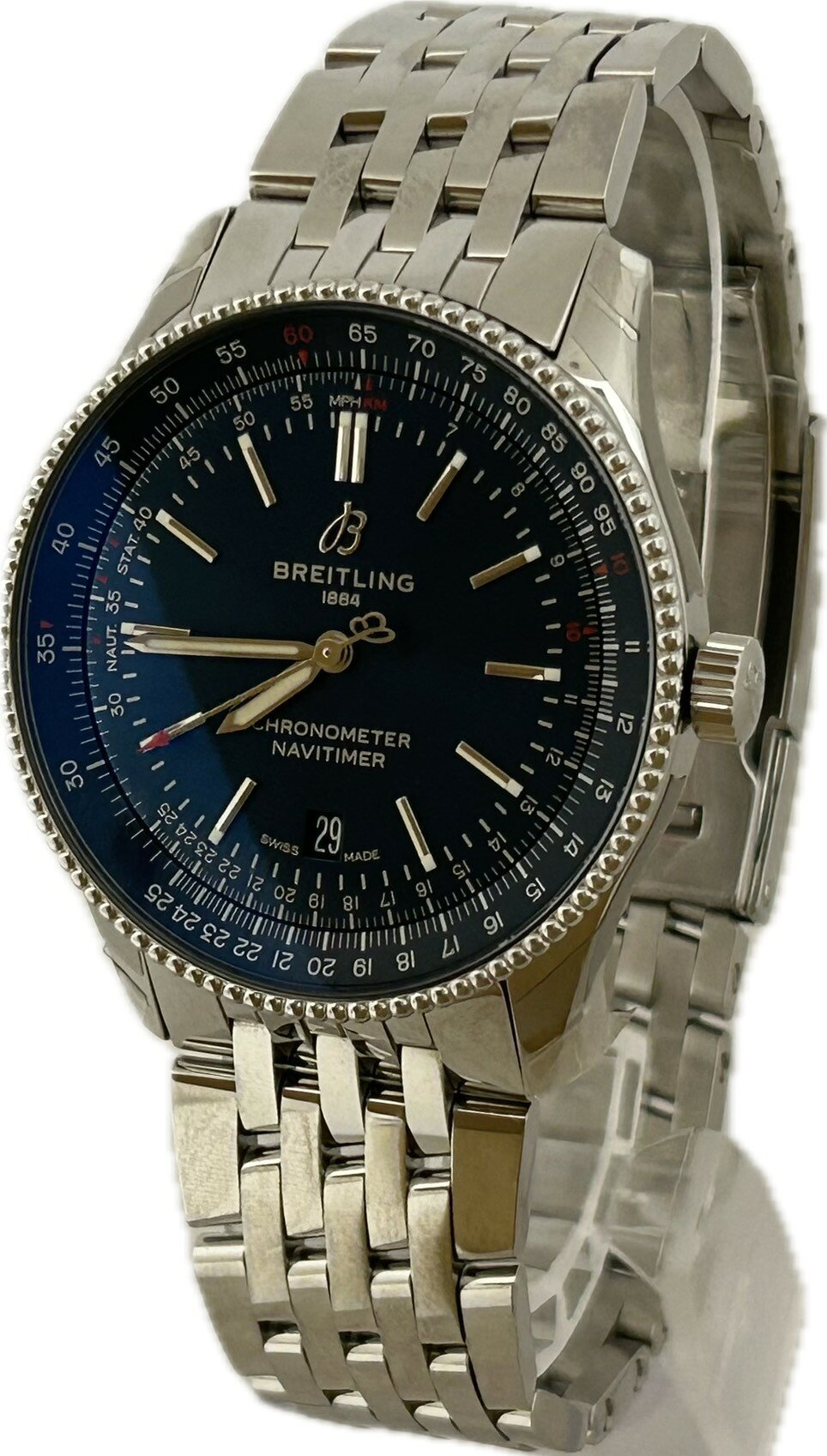 Rakuten - 【中古】Breitling ブライトリング ナビタイマー 1 オートマティック 41 A17326 メンズ 腕時計 自動巻き A4943