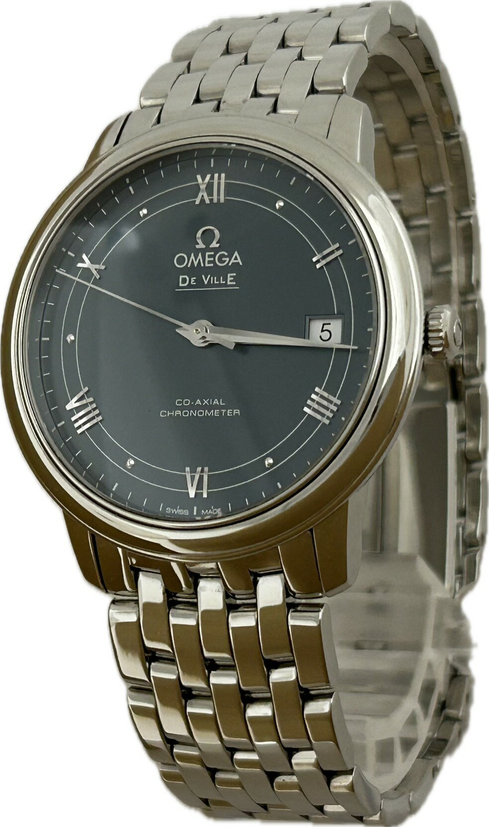 【中古】OMEGA デ・ヴィル プレステージ 424.10.37.20.03.002 ユニセックス 腕時計 自動巻き A6875