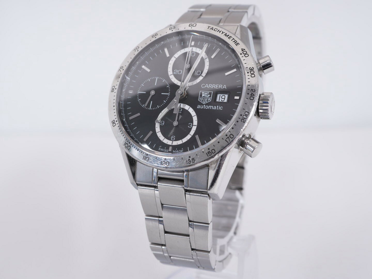 【中古】TAG HEUER カレラ キャリバー16 CV2016.BA0786 メンズ 腕時計 自動巻き A7491