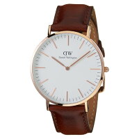 ダニエルウェリントン 40mm 腕時計 Daniel Wellington 腕時計 ダニエル ウェリントン 時計 クラシック セントアンドルーズ ローズ CLASSIC 40mm メンズ レディース 男女兼用腕時計 オフホワイト 0106DW ファッション 人気 送料無料 プレゼント お祝い 冬