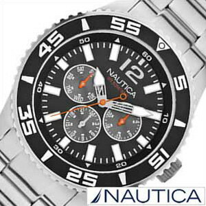 ノーティカ 時計 NAUTICA 腕時計 ノーティカ 時計 マルチ スポーツ アクティブ NST700 SPORT ACTIVE メンズ ブラック ホワイト A15656G アナログ シルバー おしゃれ 送料無料 プレゼント ギフト 春 入試 受験 成人式 お祝い