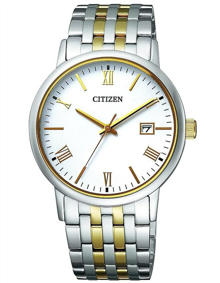 シチズン腕時計 CITIZEN時計 CITIZEN 腕時計 シチズン 時計 コレクション エコ ドライブ COLLECTION ECO DRIVE メンズ ホワイト BM6774-51C ソーラー アナログ おしゃれ ペアモデル pair collection ロゴ 文字 数字 ゴールド シルバー 白 入試 受験 冬 父の日 観光 遠足 旅行