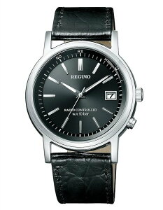 シチズン腕時計 CITIZEN時計 CITIZEN 腕時計 シチズン 時計 レグノ REGUNO メンズ ブラック KL7-019-50 アナログ ソーラー 電波時計 ペア カーフレザー シルバー 3針 H415 プレゼント ギフト 卒業 入学 就職 祝い 中学生 高校生 大学生 社会人 入試 受験 冬 父の日