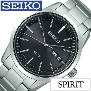 セイコー スピリット スマート 腕時計 SEIKO 時計 SEIKO腕時計 セイコー 時計 SPIRIT SMART メンズ ブラック SBPX063 アナログ ソーラー時計 シルバー 銀 黒 3針 V158 卒業 入学 就職 祝い 中学生 高校生 大学生 社会人 新社会人 プレゼント ギフト バレンタイン