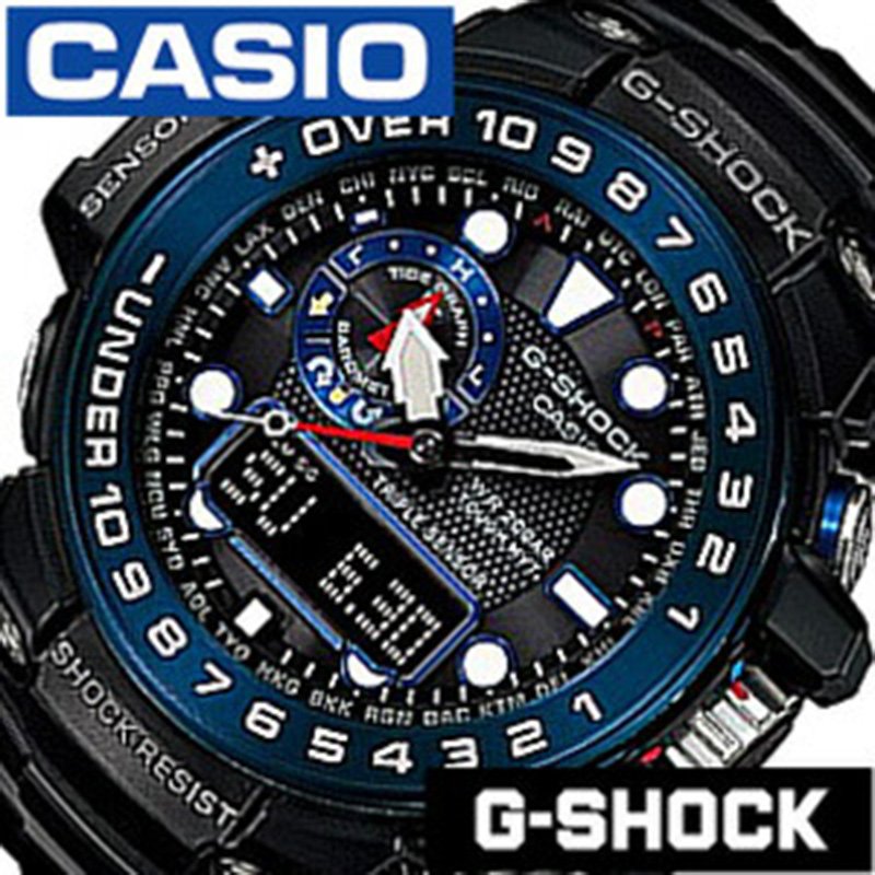 カシオ腕時計 CASIO時計 CASIO 腕時計 カシオ 時計 Gショック ガルフマスター G-SHOCK GULFMASTER メンズ ブラック GWN-1000B-1BJF アナデジ タフソーラー 電波時計 液晶 防水 スマート アクセス デジタル 受験 成人式 お祝い 冬 プレゼント ギフト