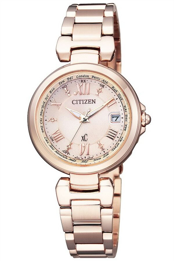 シチズン腕時計 CITIZEN時計 CITIZEN 腕時計 シチズン 時計 クロスシー ハッピー フライト XC HAPPY FLIGHT レディース ゴールド EC1032-54X メタル ベルト 正規品 エコ ドライブ 電波時計 ピンクゴールド ローズゴールド H240 新社会人 プレゼント ギフト 観光 遠足 旅行